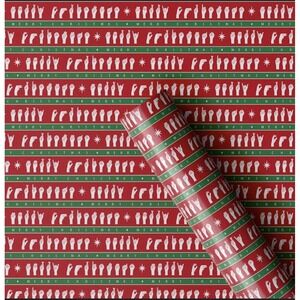 5 Rolls of ASL American Sign Language Christmas Wrapping Paper – 250 Sq Ft Total